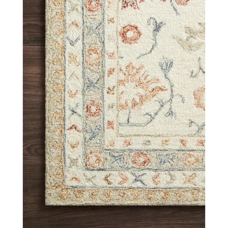Aden Wool Ivory/Rust Rug