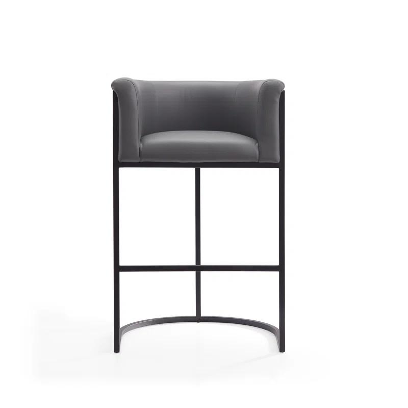 Chainey Upholstered Counter Stool with Metal Frame