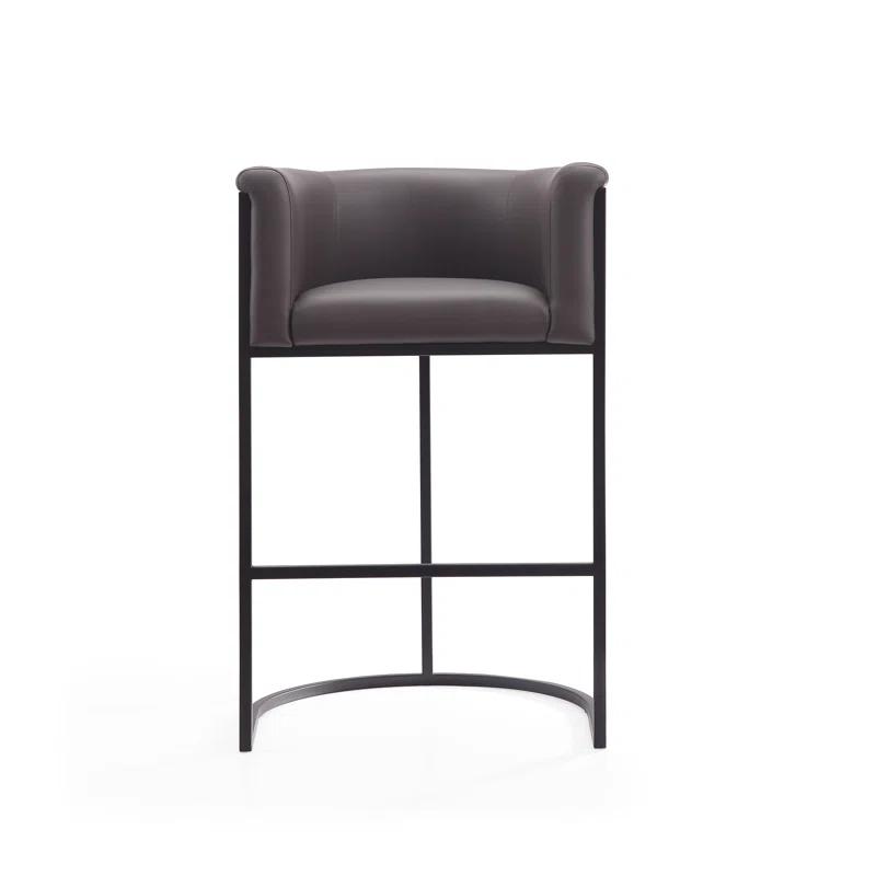 Chainey Upholstered Counter Stool with Metal Frame