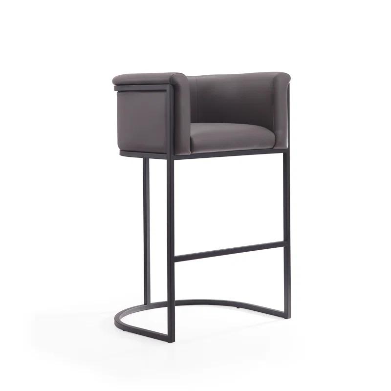 Chainey Upholstered Counter Stool with Metal Frame