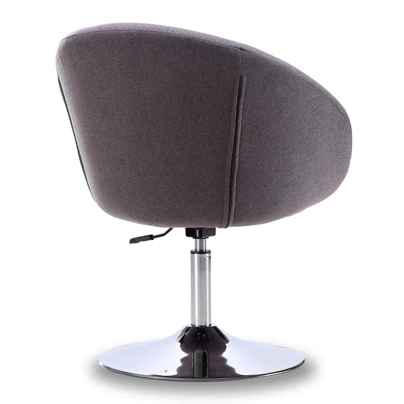 Ivy Bronx Sior Upholstered Swivel Barrel Chair