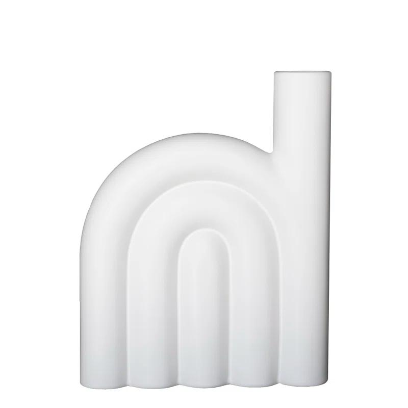 Organic White Ceramic Novelty Table Vase