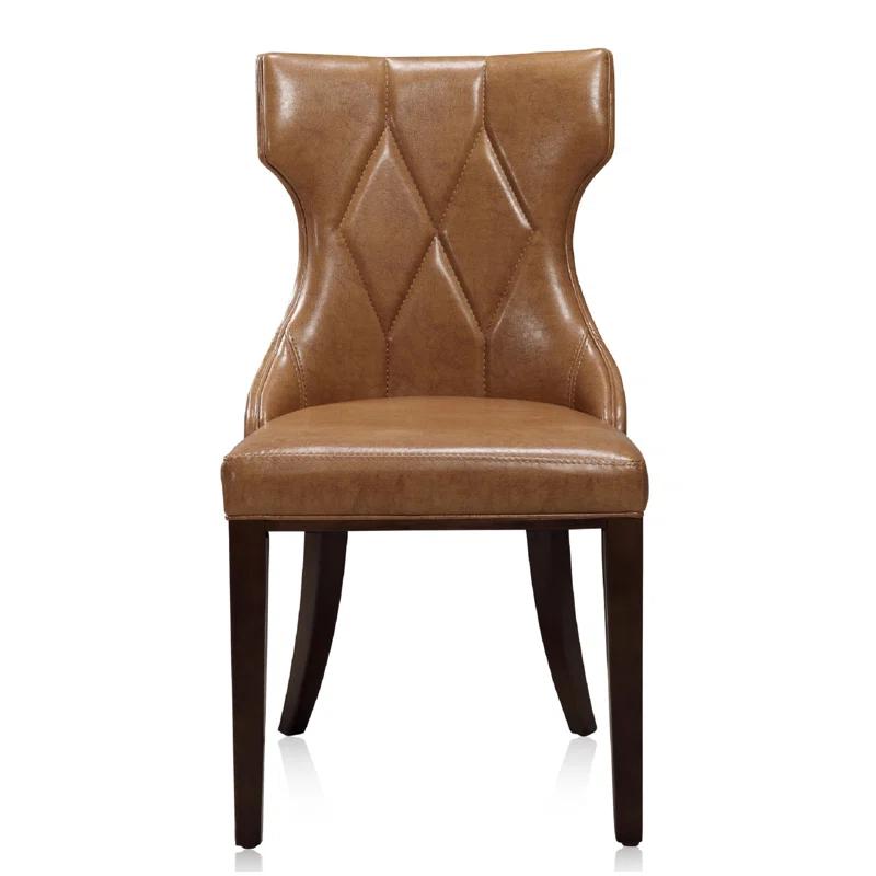 Reine Upholstered Wing Back Side chair (Set of 2)