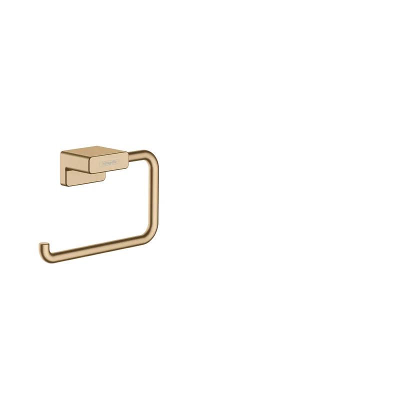 Modern Brushed Bronze Toilet Paper Holder without Cover