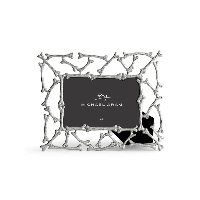 Michael Aram Silver Dog Bone Metal Picture Frame 4x6
