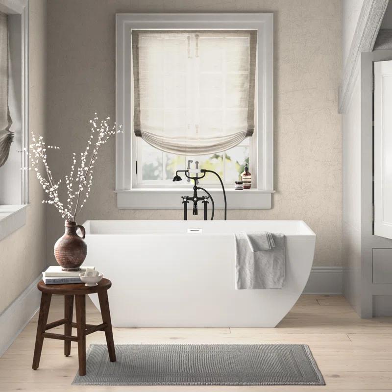 Lydia 59" x 30" Freestanding Soaking Bathtub