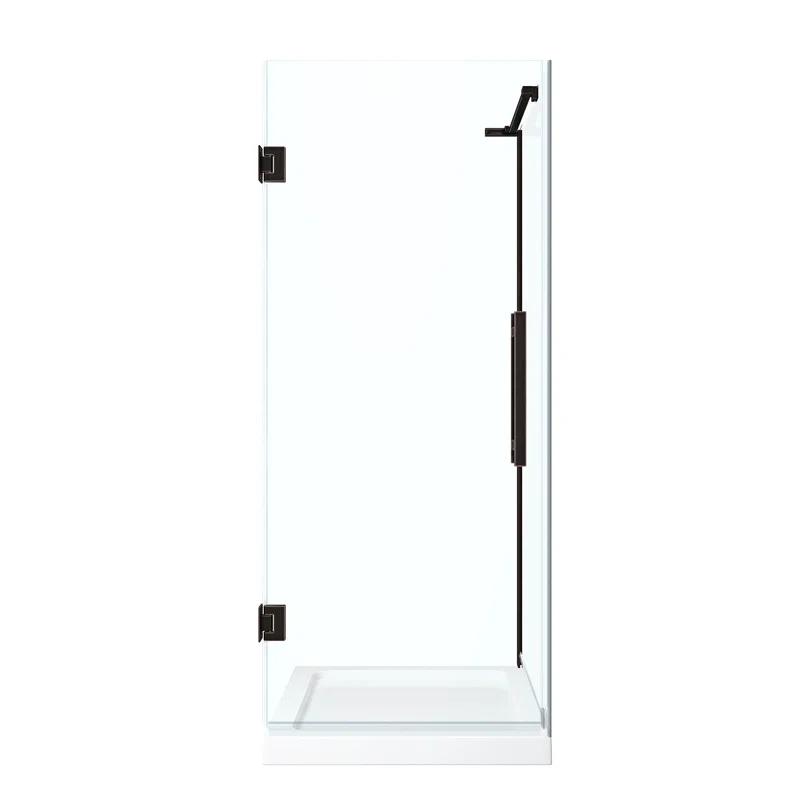 Endless Tampa-Pro 32" W x 72" H Corner Frameless Shower Kit, Door, Panel, Base