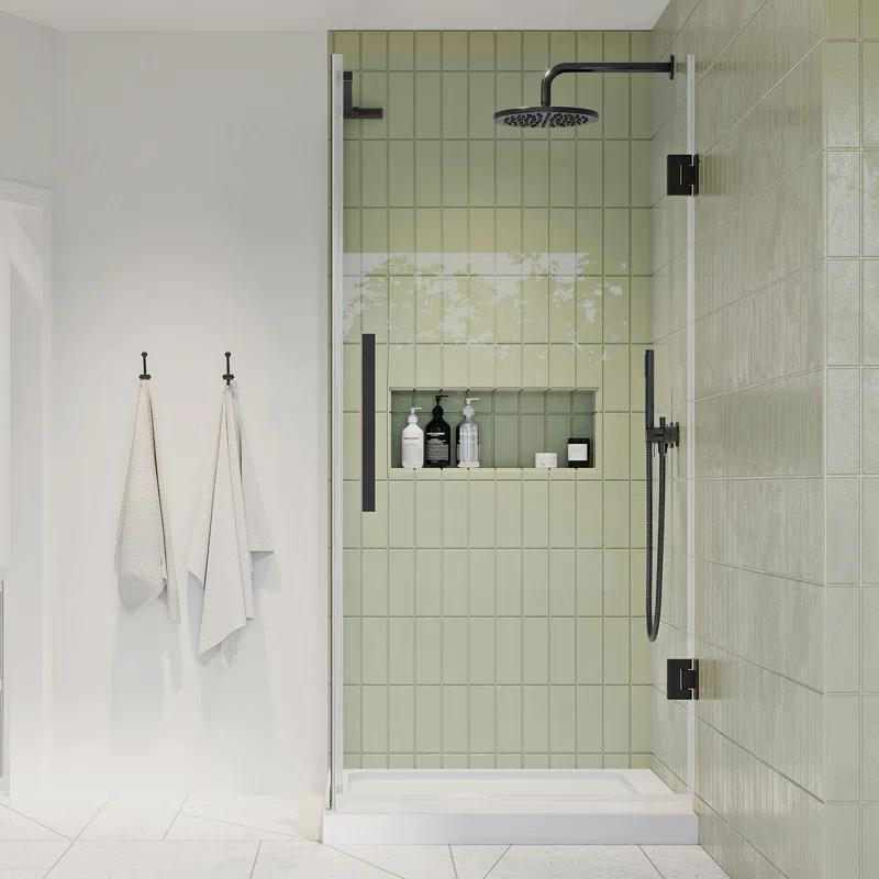 Endless Tampa-Pro 32" W x 72" H Corner Frameless Shower Kit, Door, Panel, Base
