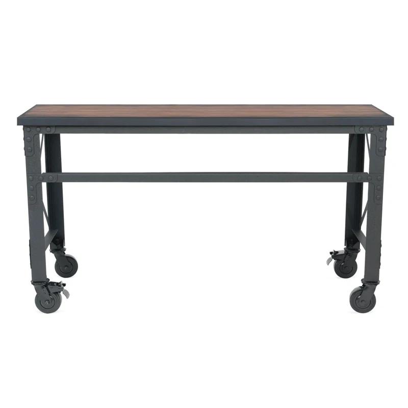 Duramax Building Products Solid Wood Top Metal Base Desk Shell