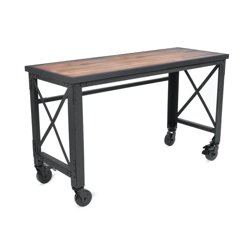 Duramax Building Products Solid Wood Top Metal Base Desk Shell