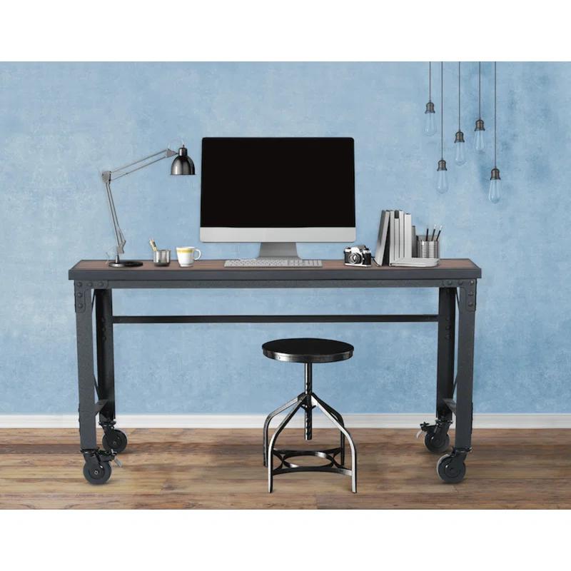 Duramax Building Products Solid Wood Top Metal Base Desk Shell