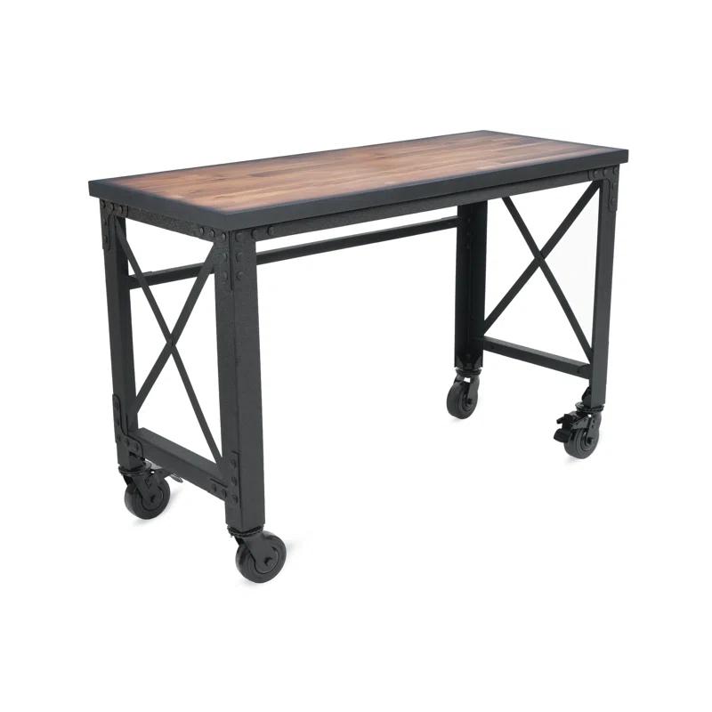 Duramax Building Products Solid Wood Top Metal Base Desk Shell