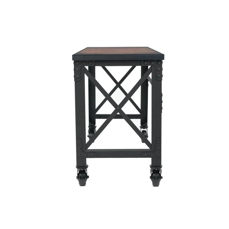 Duramax Building Products Solid Wood Top Metal Base Desk Shell