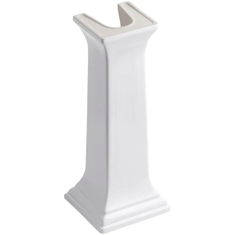 Elegant White Fireclay Memoirs Pedestal Sink Base