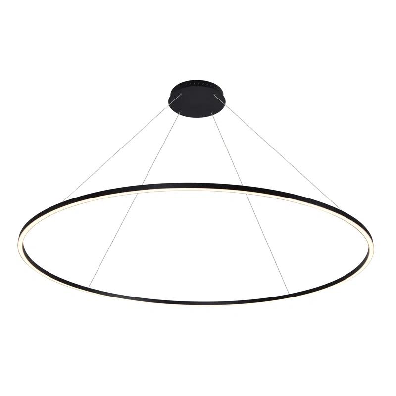 Tania 100-277V ETL Certified Integrated LED Height Adjustable Ring Chandelier