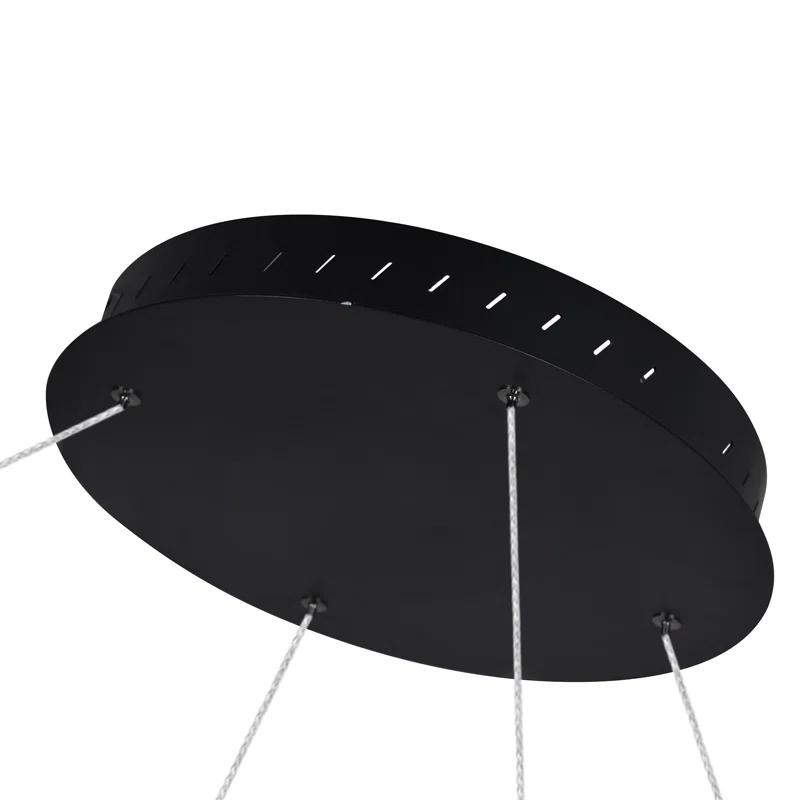 Tania 100-277V ETL Certified Integrated LED Height Adjustable Ring Chandelier