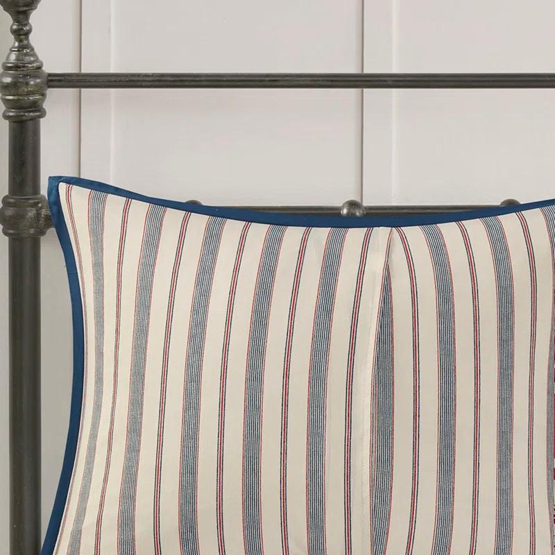 Madison Park Lucy Reversible Cotton Twill Quilt Set with Throw Pillows
