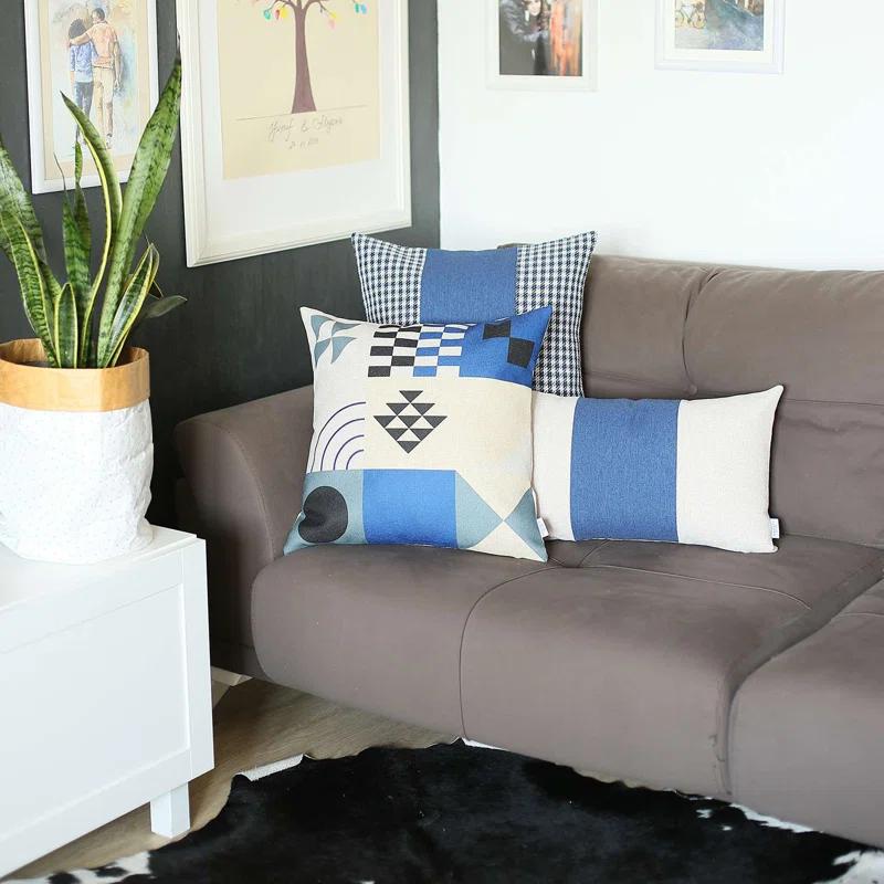 Boho-Chic Striped Throw Pillow