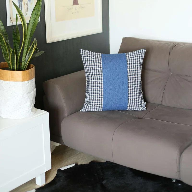 Boho-Chic Striped Throw Pillow