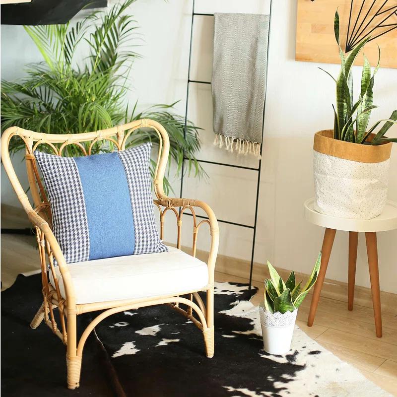 Boho-Chic Striped Throw Pillow