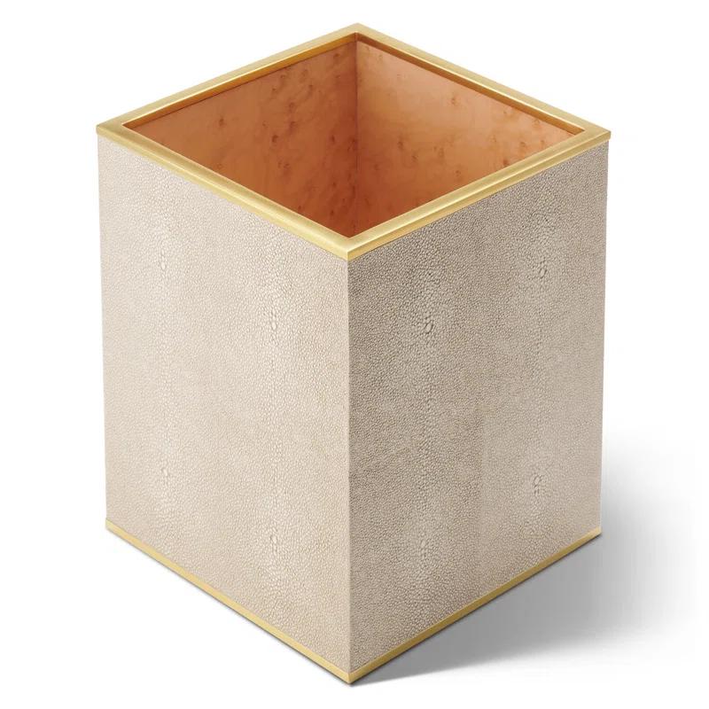 Manufactured Wood Open Waste Basket