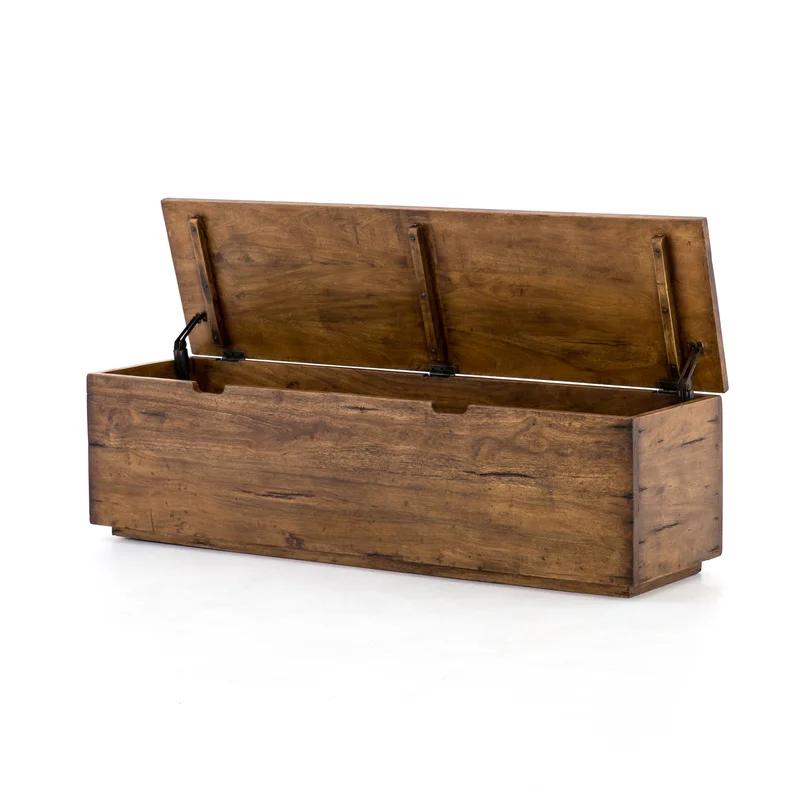 Duncan Modern Reclaimed Fruitwood 63'' Spacious Trunk