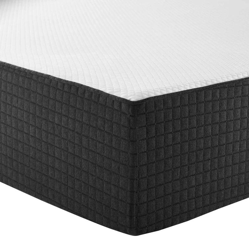 SereneDream 12" Queen Gel Memory Foam Mattress in White