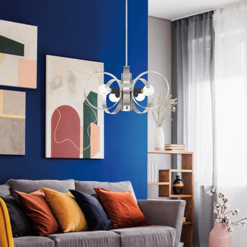 Babara 6 - Light Dimmable Geometric Chandelier