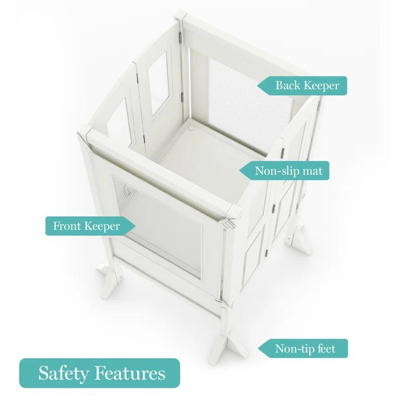 Martha Stewart Martha Stewart Living & Learning Kids' Kitchen Helper Foldable Step Stool