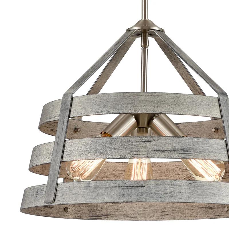 Romie 3 - Light Dimmable Drum Chandelier