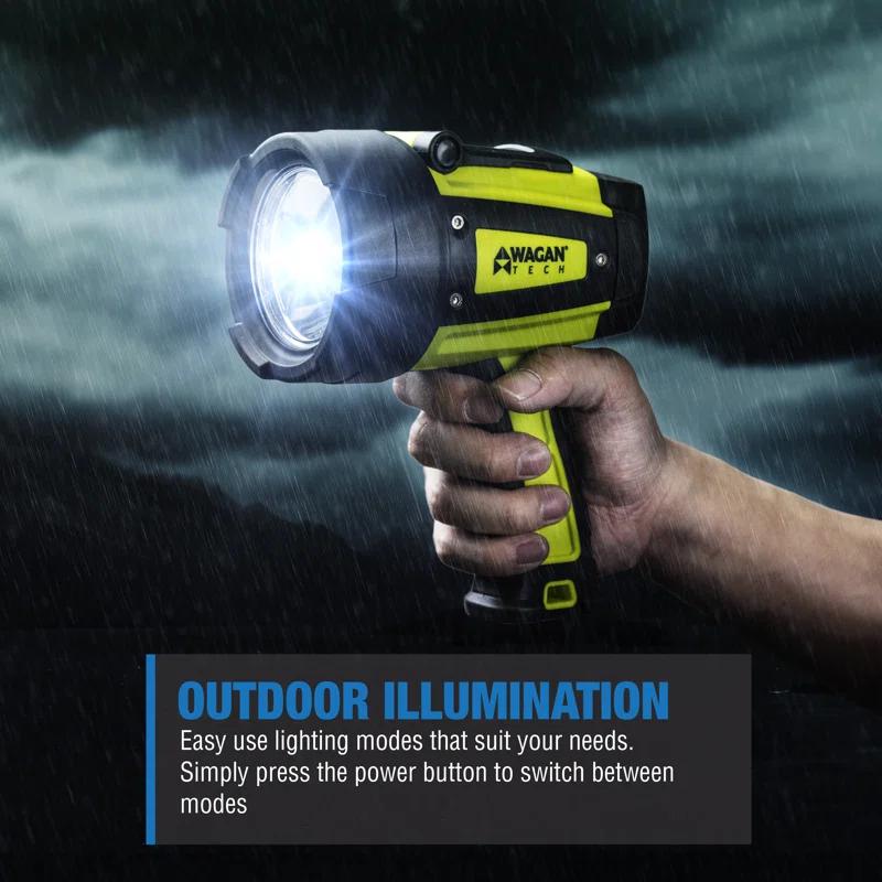 Brite-Nite 600 Lumens Yellow LED Rechargeable Waterproof Spotlight