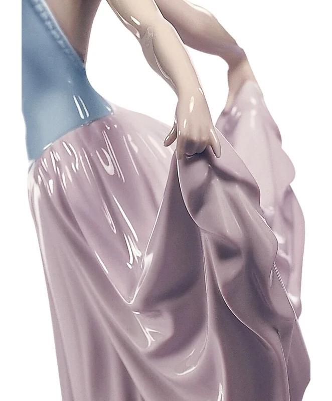 Elegant Porcelain Dancer Figurine 12'' Handcrafted Statue