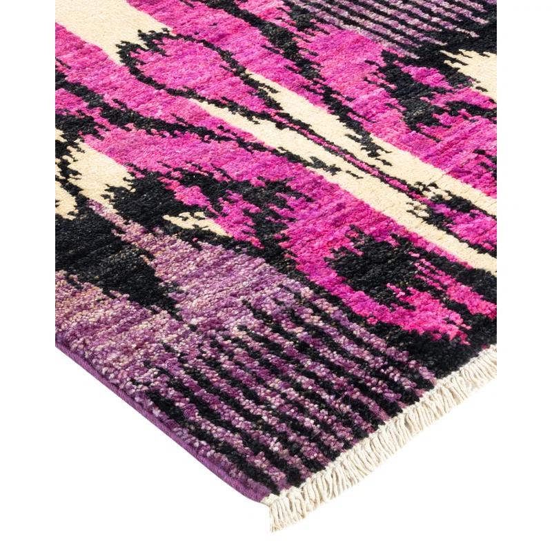 Isabelline One-of-a-Kind 10' 0" X 14' 3" 2010s Wool Area Rug in Purple