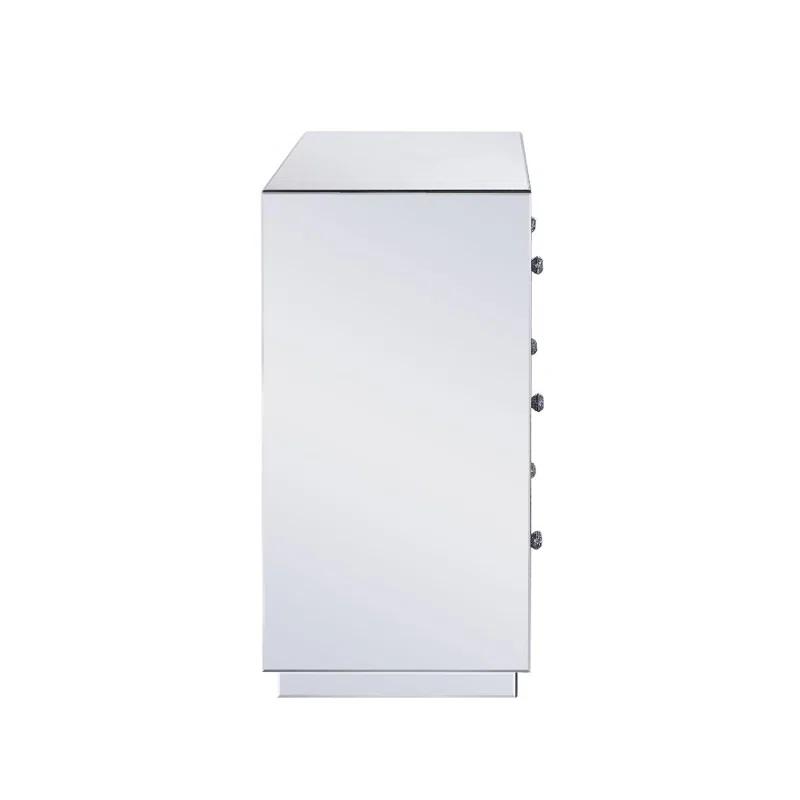 Everly Quinn Eargle Glass Floor Shelf 3 - Drawer End Table with Storage | Wayfair