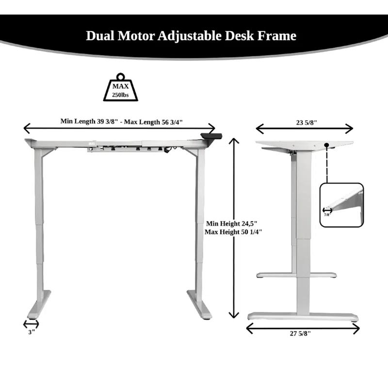 Ergomax Office 50'' H x 55'' W Desk