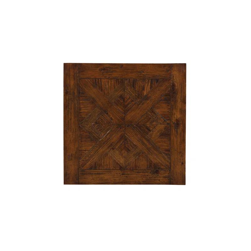 Amon Solid Wood Top End Table