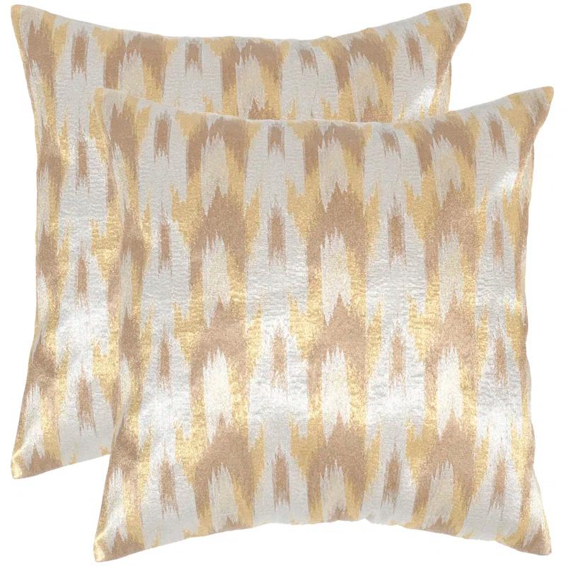 Safavieh Feather Reversible Throw Pillow (Set of 2)