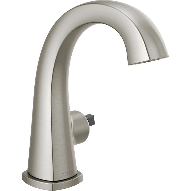 Sleek Modern 7" Stainless Steel Centerset Bathroom Faucet