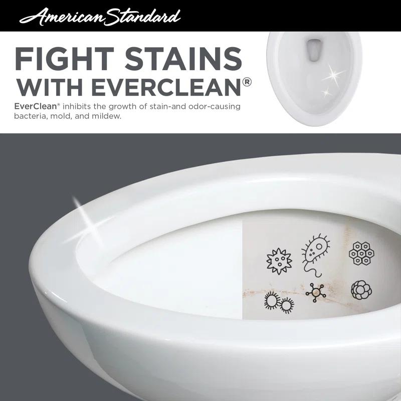American Standard Cadet 1.28 Gallons GPF Elongated Comfort Height Floor Mounted Two-Piece Toilet (Seat Included)