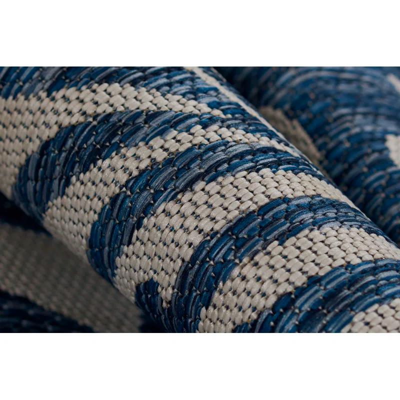 Novogratz Villa Floral Blue/Beige Indoor / Outdoor Area Rug