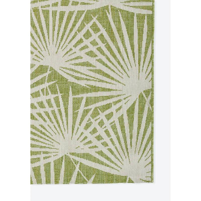 Tropical Sorrento Green Geometric Indoor/Outdoor Runner Rug 2' x 6'