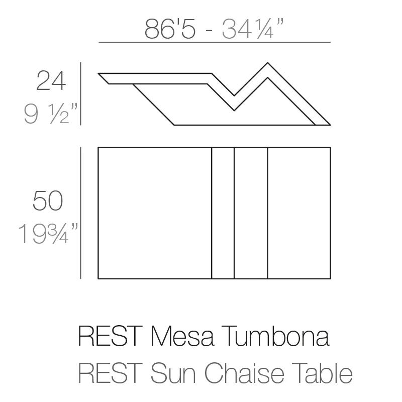 Bronze Rest Sun Polyethylene Indoor/Outdoor Coffee Table