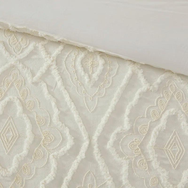 Madison Park Margot Boho Style Embroidered 100% Cotton Comforter Set
