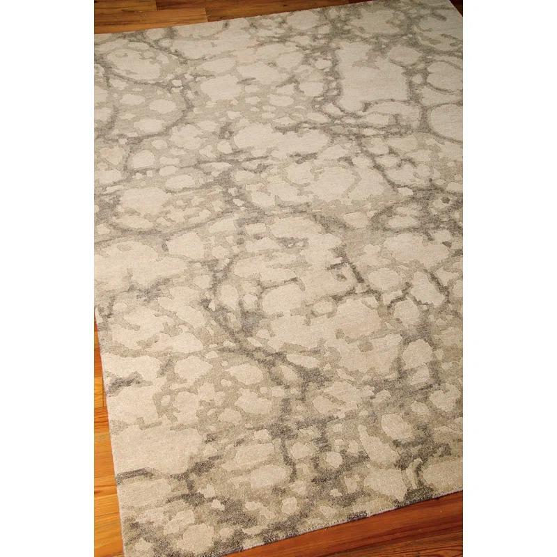 Nourison  Tahoe Modern MTA01 Area Rug 5'6" x 8'6" 6' x 9' Indoor Living Room, Bedroom, Dining Room Beige