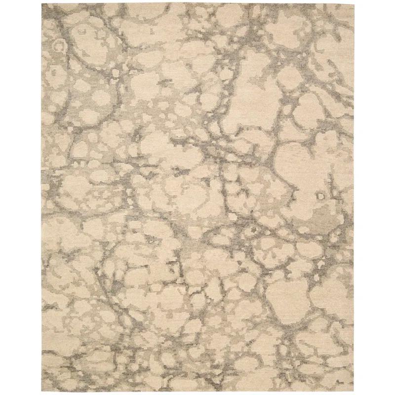 Nourison  Tahoe Modern MTA01 Area Rug 5'6" x 8'6" 6' x 9' Indoor Living Room, Bedroom, Dining Room Beige