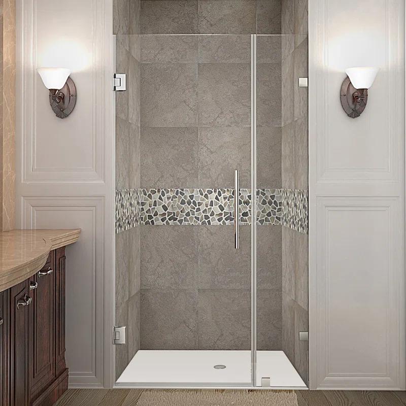 Nautis 32" x 72" Hinged Frameless Shower Door