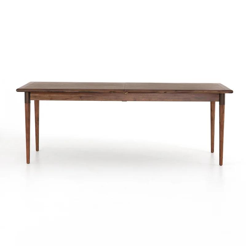 Scandinavian Inspired Extendable Dining Table in Classic Brown