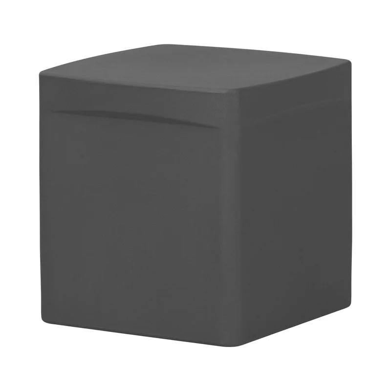 Dalya Dark Gray Square Outdoor Polyethylene Side Table