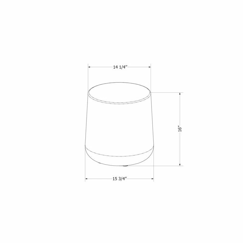 Dalya 15.75'' Plastic / Acrylic Outdoor Side Table