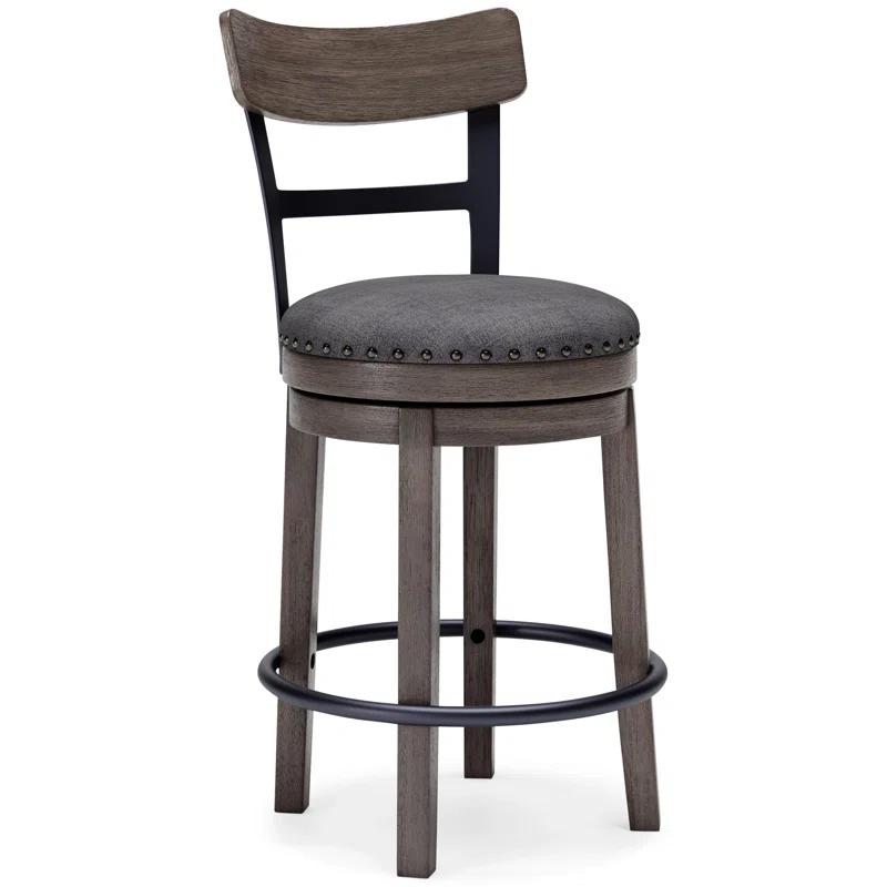 Red Barrel Studio® Obdulio Swivel Upholstered Counter Stool